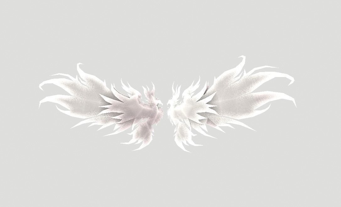 Phoenix Wing Low-poly 3D model_19