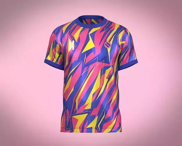 Soccer Sports Blue Jersey Player-11