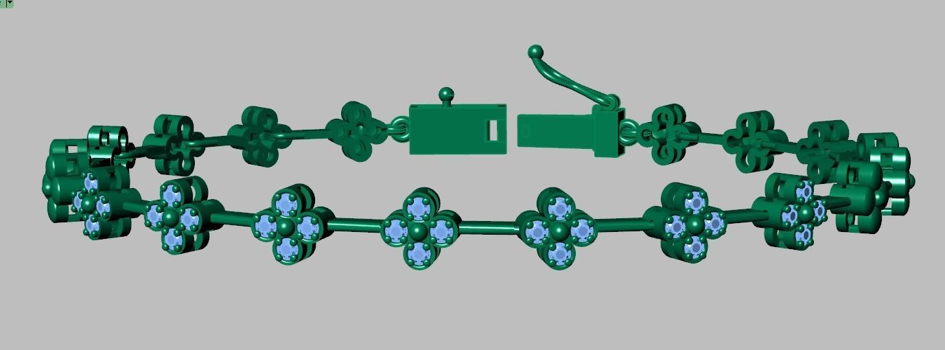 Exclusive Bracelet model 3D printable model 0066-11 3D print model_9