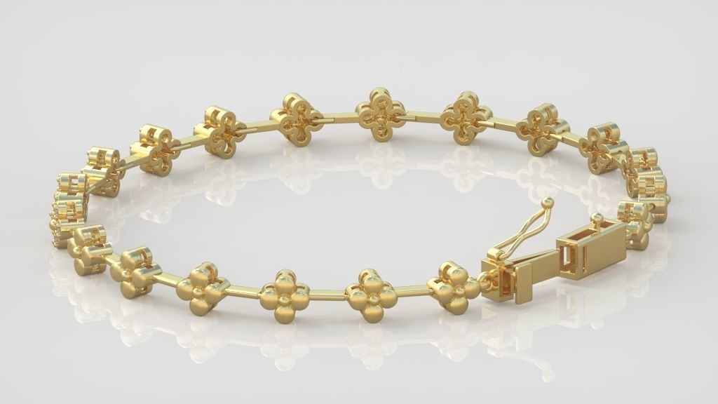 Exclusive Bracelet model 3D printable model 0066-11 3D print model_4