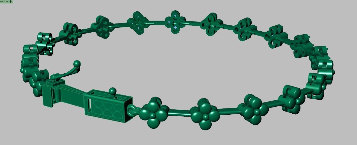 Exclusive Bracelet model 3D printable model 0066-11 3D print model_12