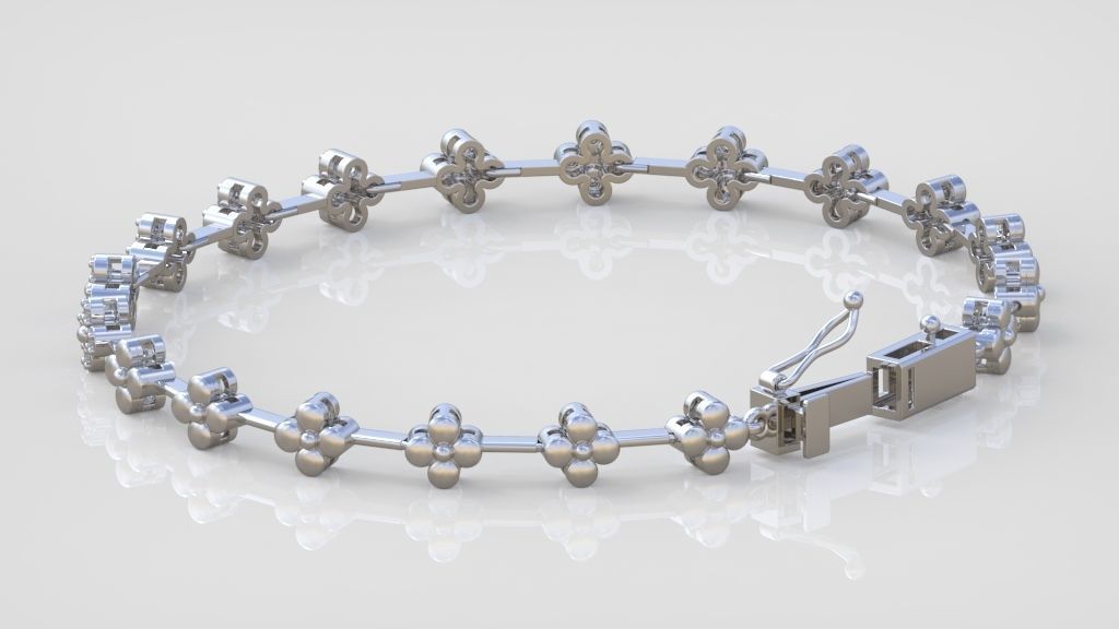 Exclusive Bracelet model 3D printable model 0066-11 3D print model_5