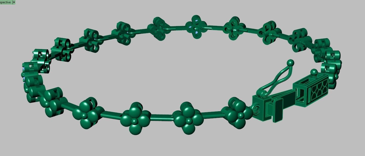 Exclusive Bracelet model 3D printable model 0066-11 3D print model_11