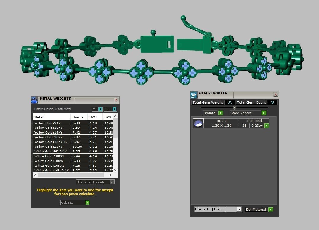 Exclusive Bracelet model 3D printable model 0066-11 3D print model_8