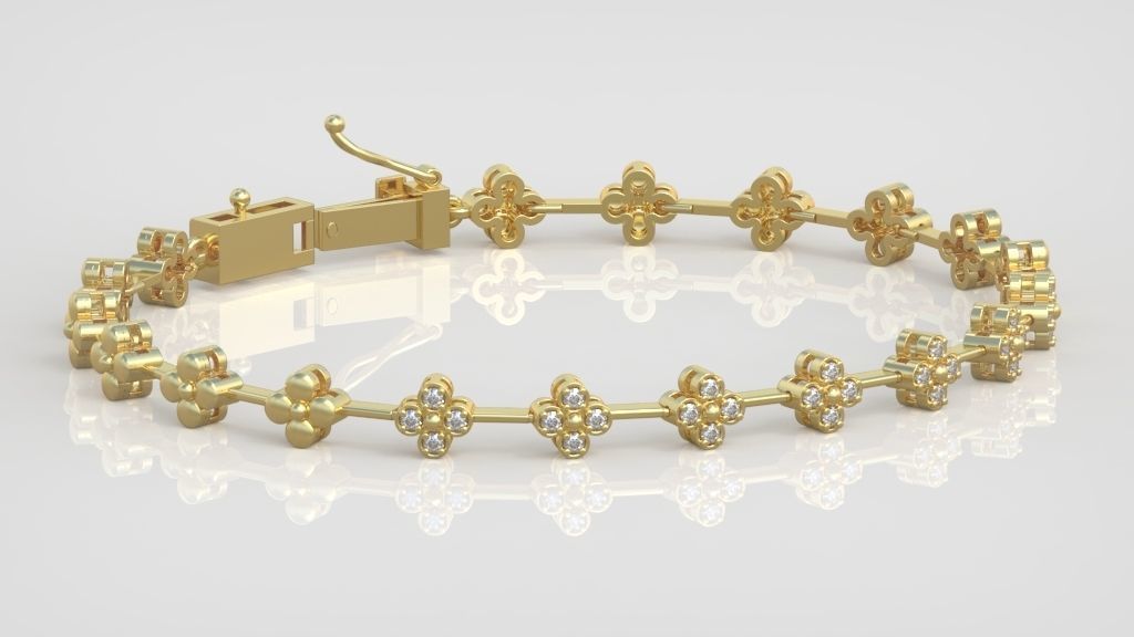 Exclusive Bracelet model 3D printable model 0066-11 3D print model_7