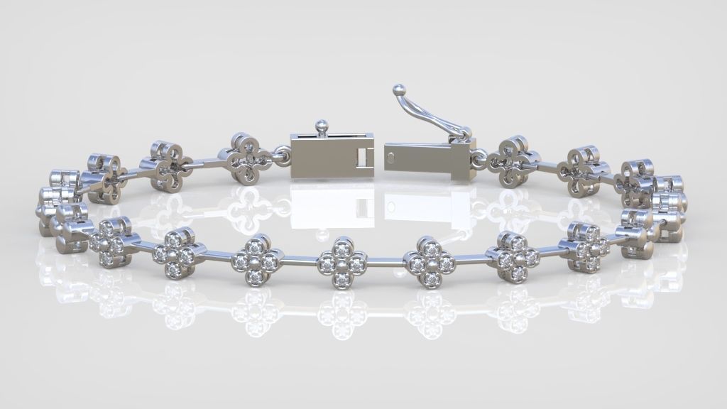 Exclusive Bracelet model 3D printable model 0066-11 3D print model_1