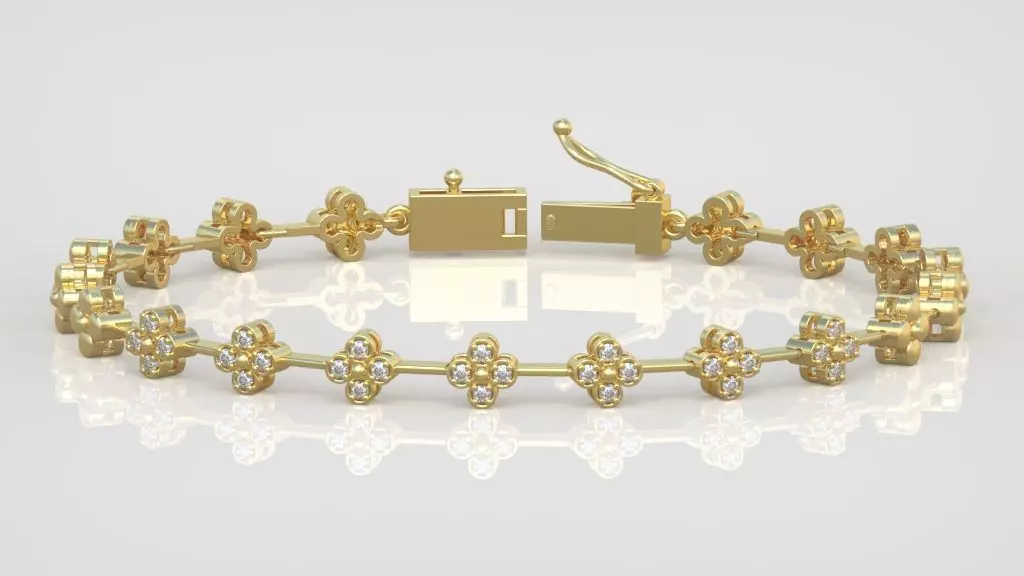 Exclusive Bracelet model 3D printable model 0066-11 3D print model_0