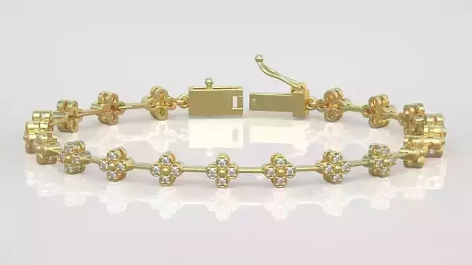 Exclusive Bracelet model 3D printable model 0066-11