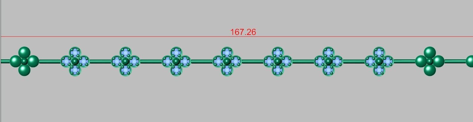 Exclusive Bracelet model 3D printable model 0066-11 3D print model_14