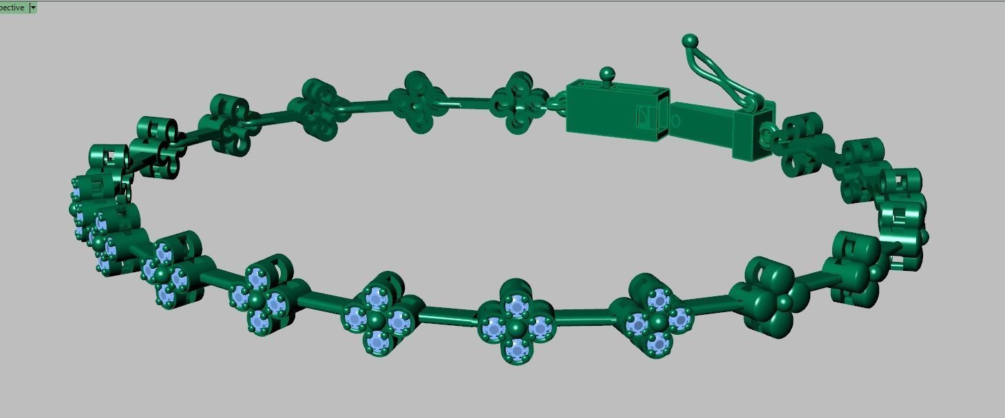 Exclusive Bracelet model 3D printable model 0066-11 3D print model_10