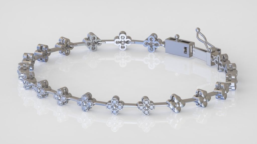Exclusive Bracelet model 3D printable model 0066-11 3D print model_2