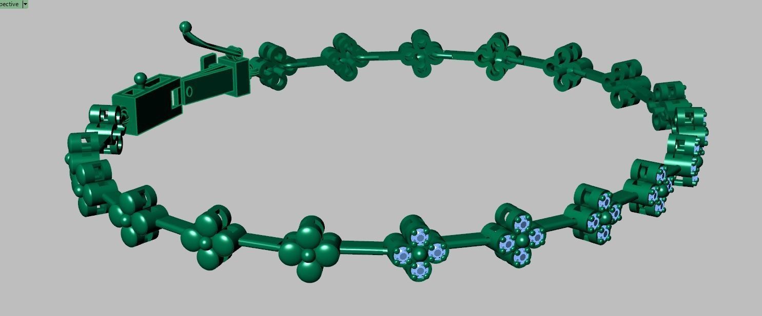 Exclusive Bracelet model 3D printable model 0066-11 3D print model_13