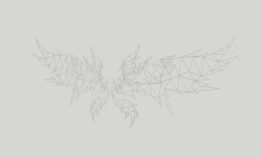 Futuristic Wing Low-poly 3D model_14