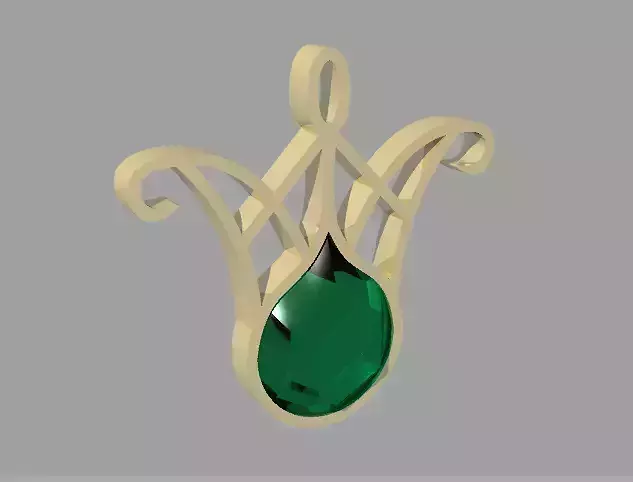Wisp Amulet 3D print model