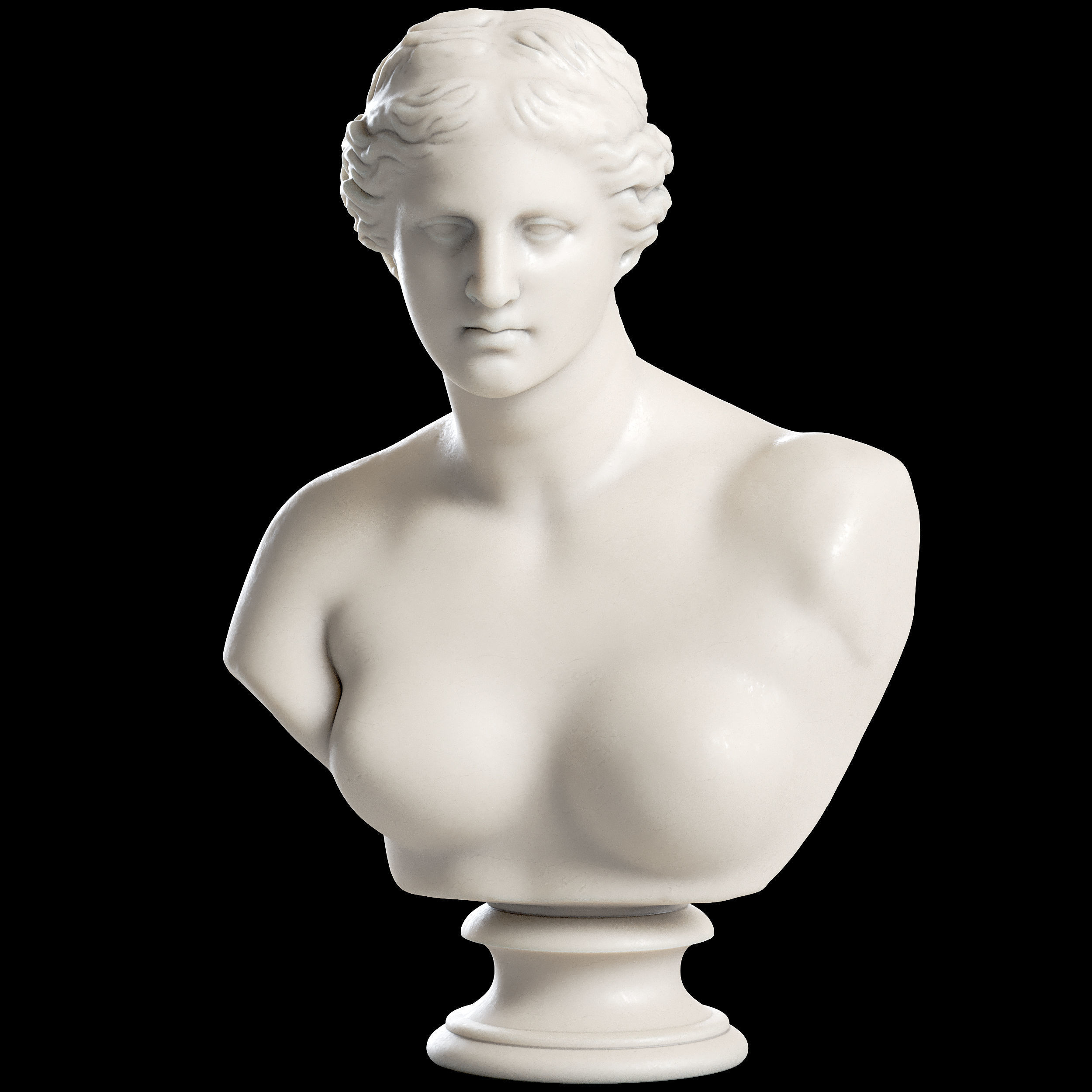 Venus De Milo Bust 3D model_2