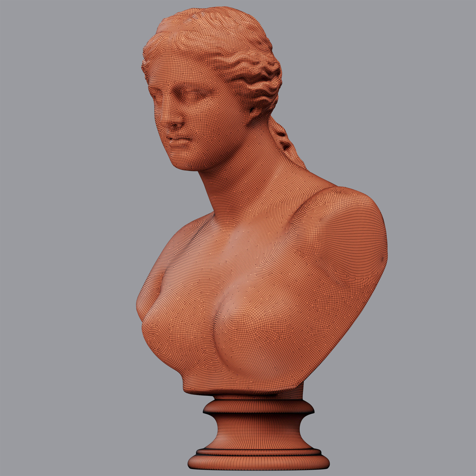 Venus De Milo Bust 3D model_4
