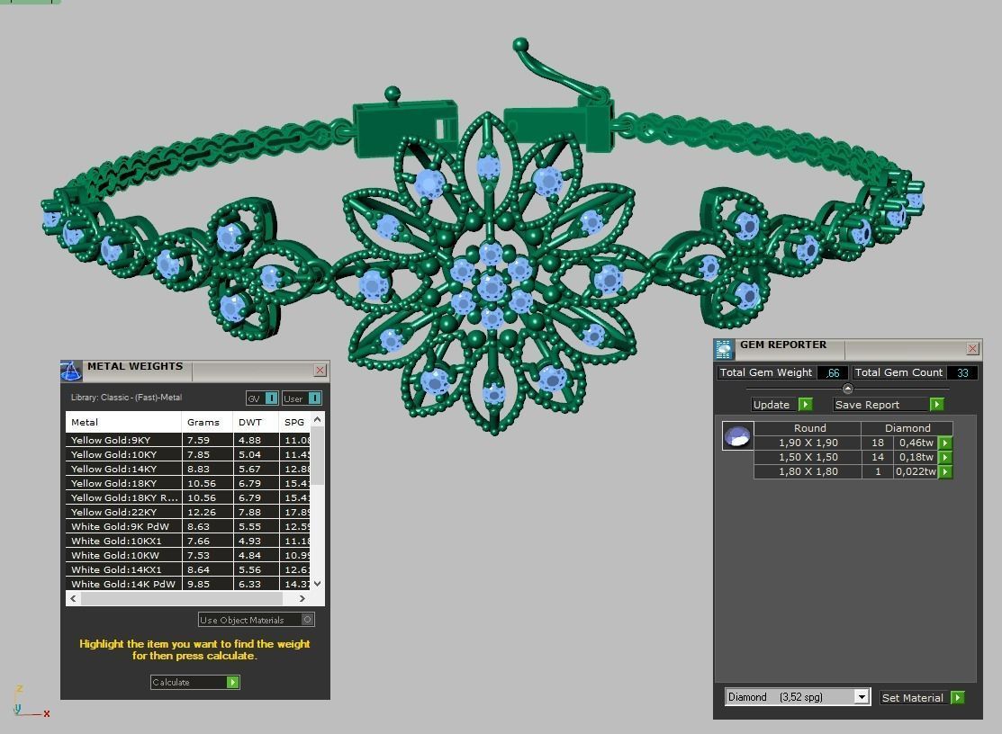 Exclusive Bracelet model 3D printable model 0068 3D print model_14