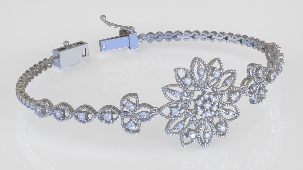 Exclusive Bracelet model 3D printable model 0068 3D print model_4