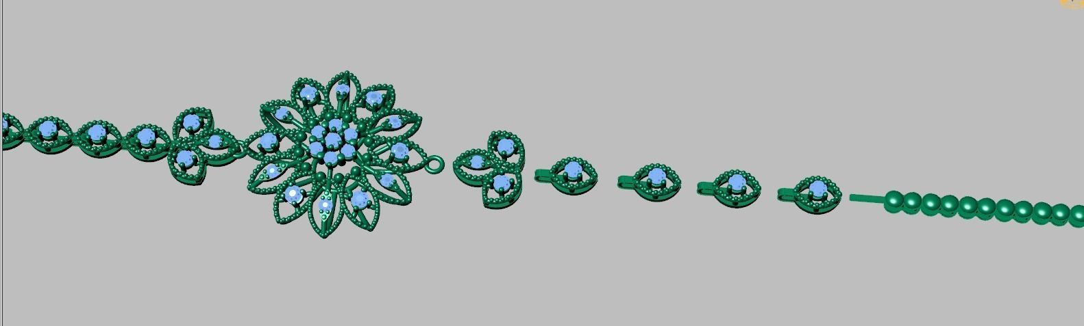 Exclusive Bracelet model 3D printable model 0068 3D print model_15