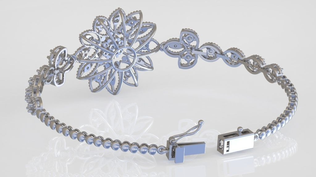 Exclusive Bracelet model 3D printable model 0068 3D print model_7