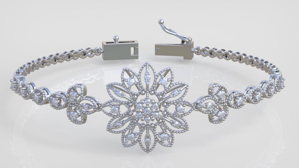 Exclusive Bracelet model 3D printable model 0068 3D print model_1