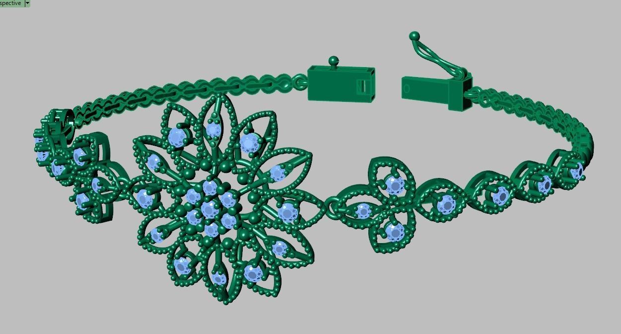 Exclusive Bracelet model 3D printable model 0068 3D print model_8