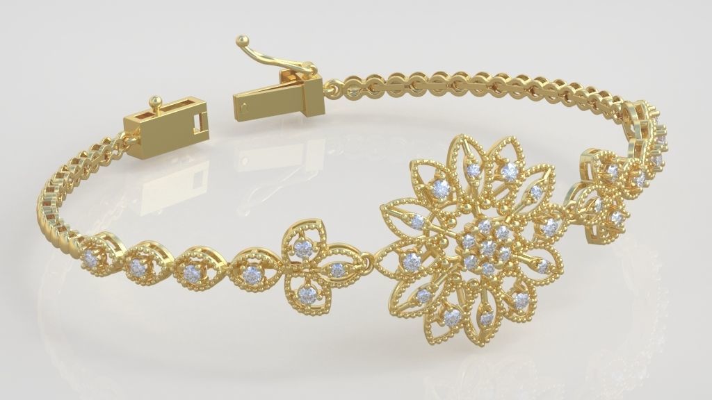 Exclusive Bracelet model 3D printable model 0068 3D print model_5