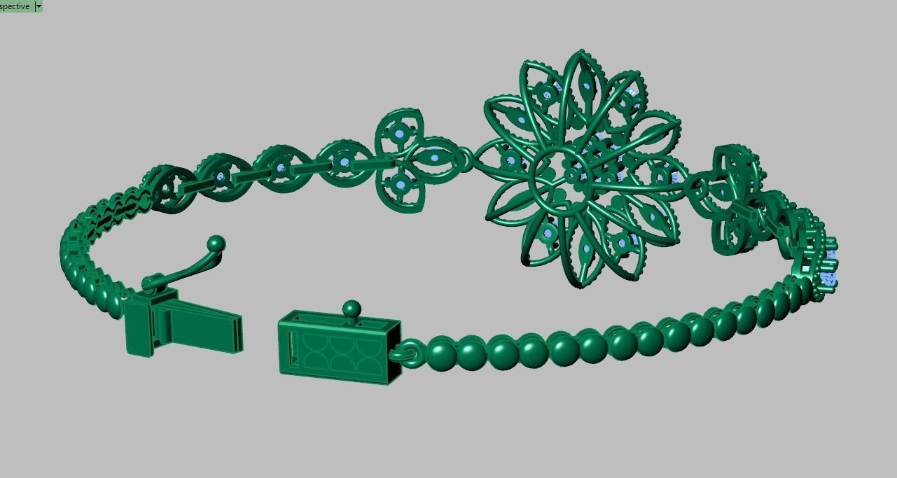 Exclusive Bracelet model 3D printable model 0068 3D print model_11