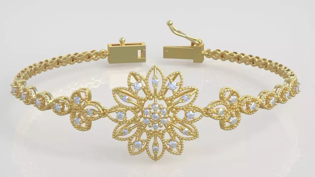 Exclusive Bracelet model 3D printable model 0068 3D print model_0