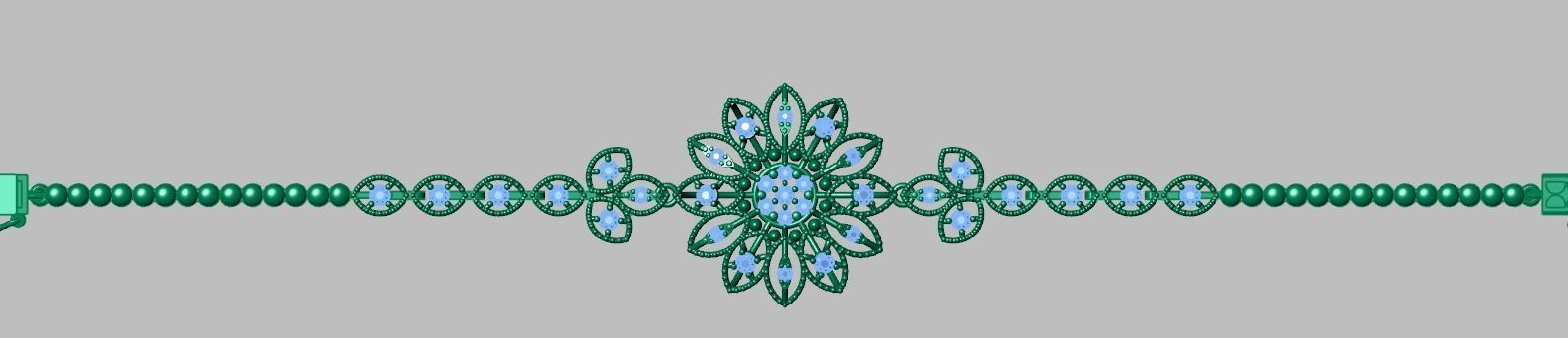 Exclusive Bracelet model 3D printable model 0068 3D print model_13