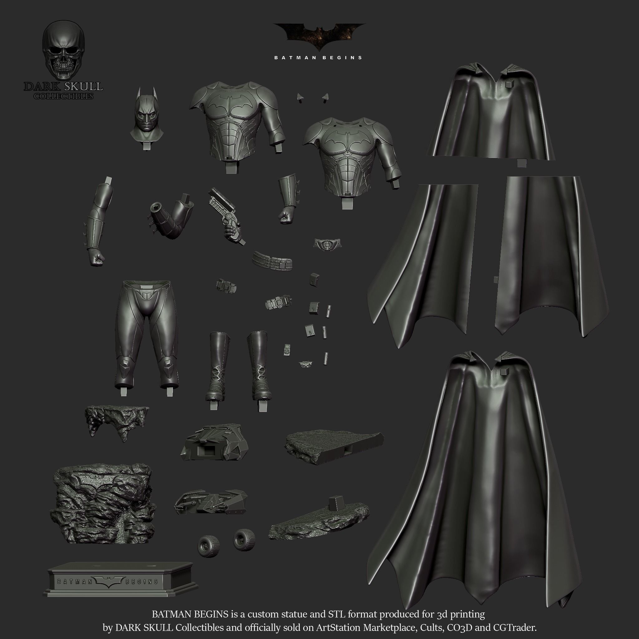 BATMAN BEGINS STL 3D print model_33