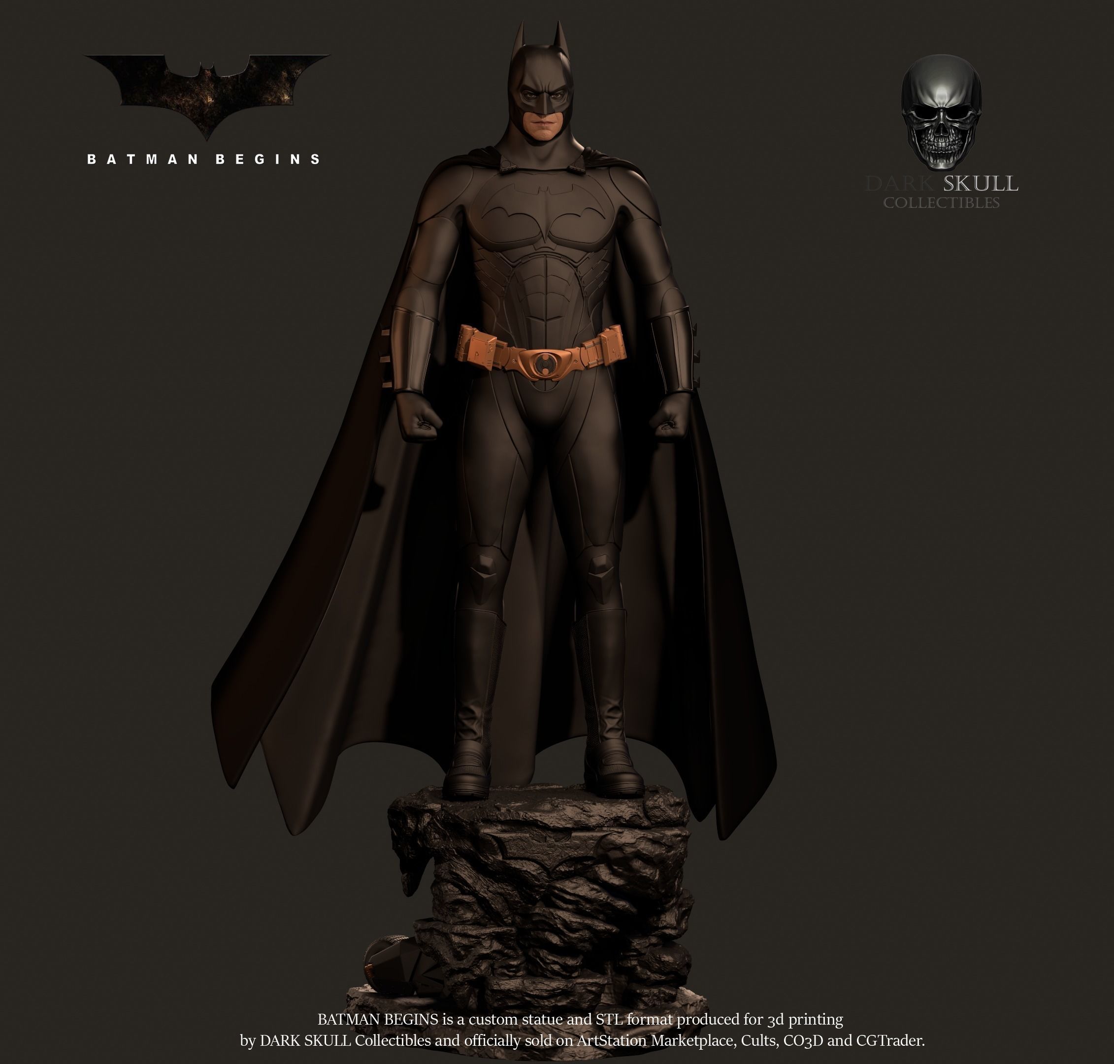 BATMAN BEGINS STL 3D print model_10
