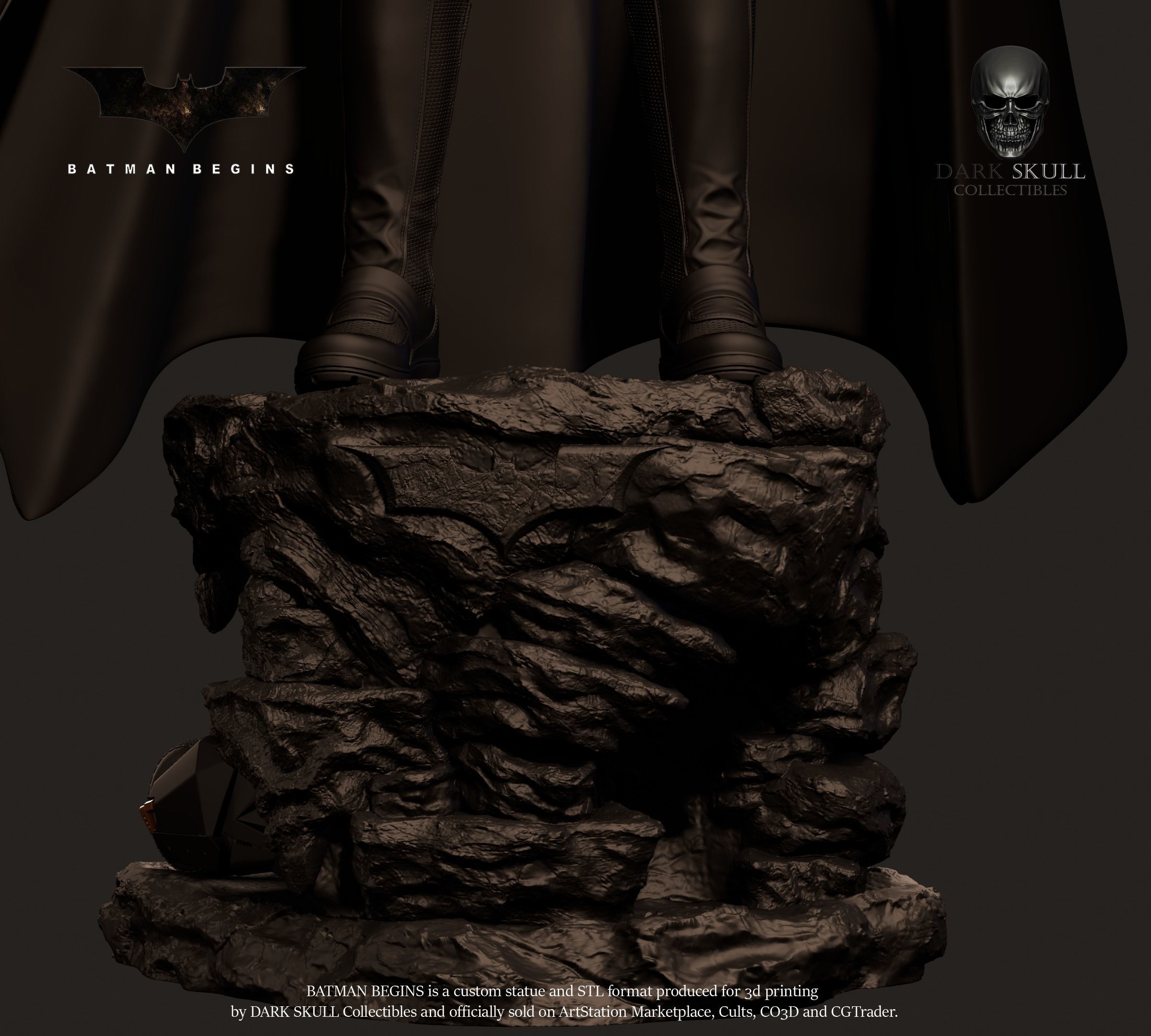 BATMAN BEGINS STL 3D print model_31