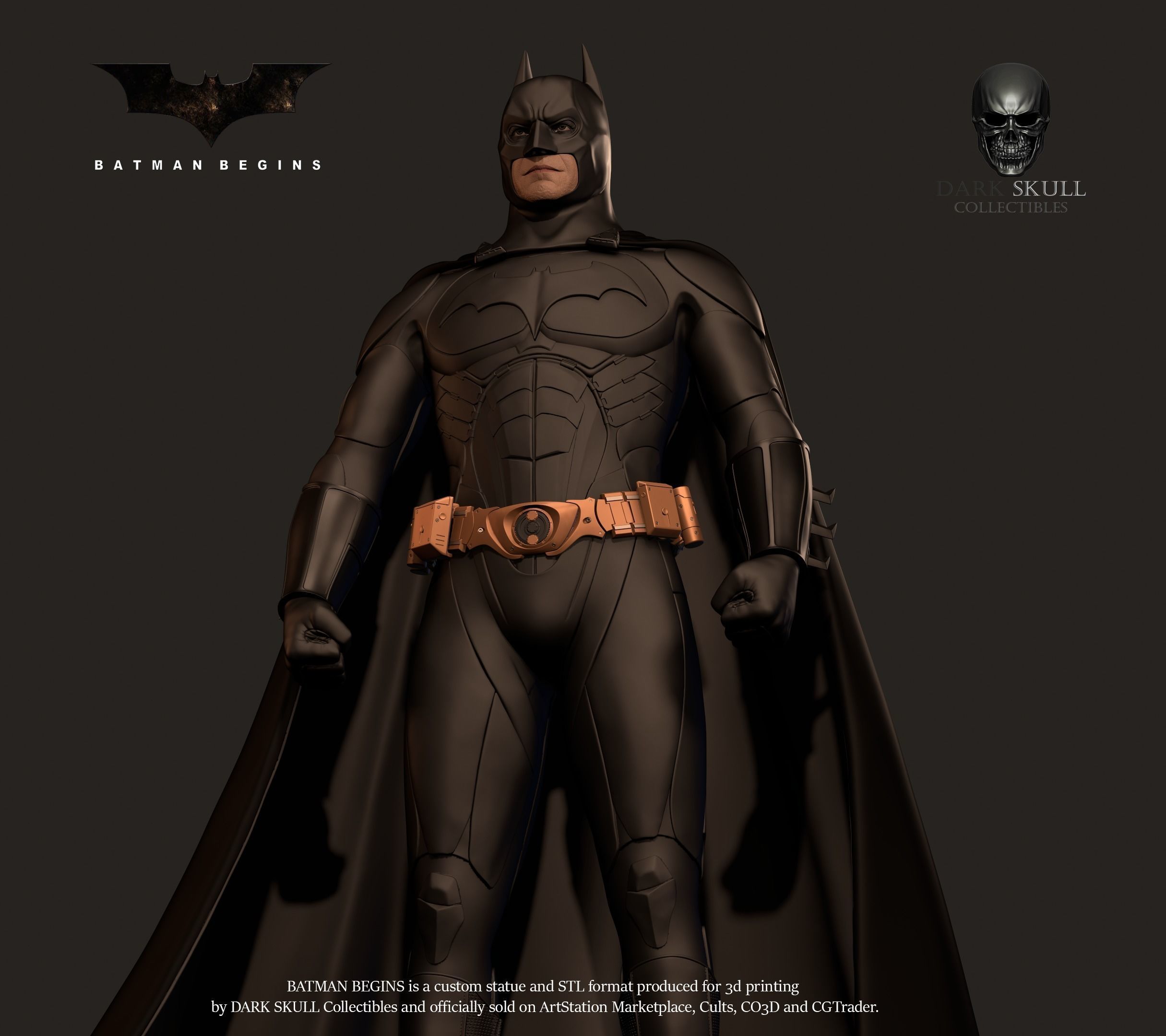 BATMAN BEGINS STL 3D print model_4