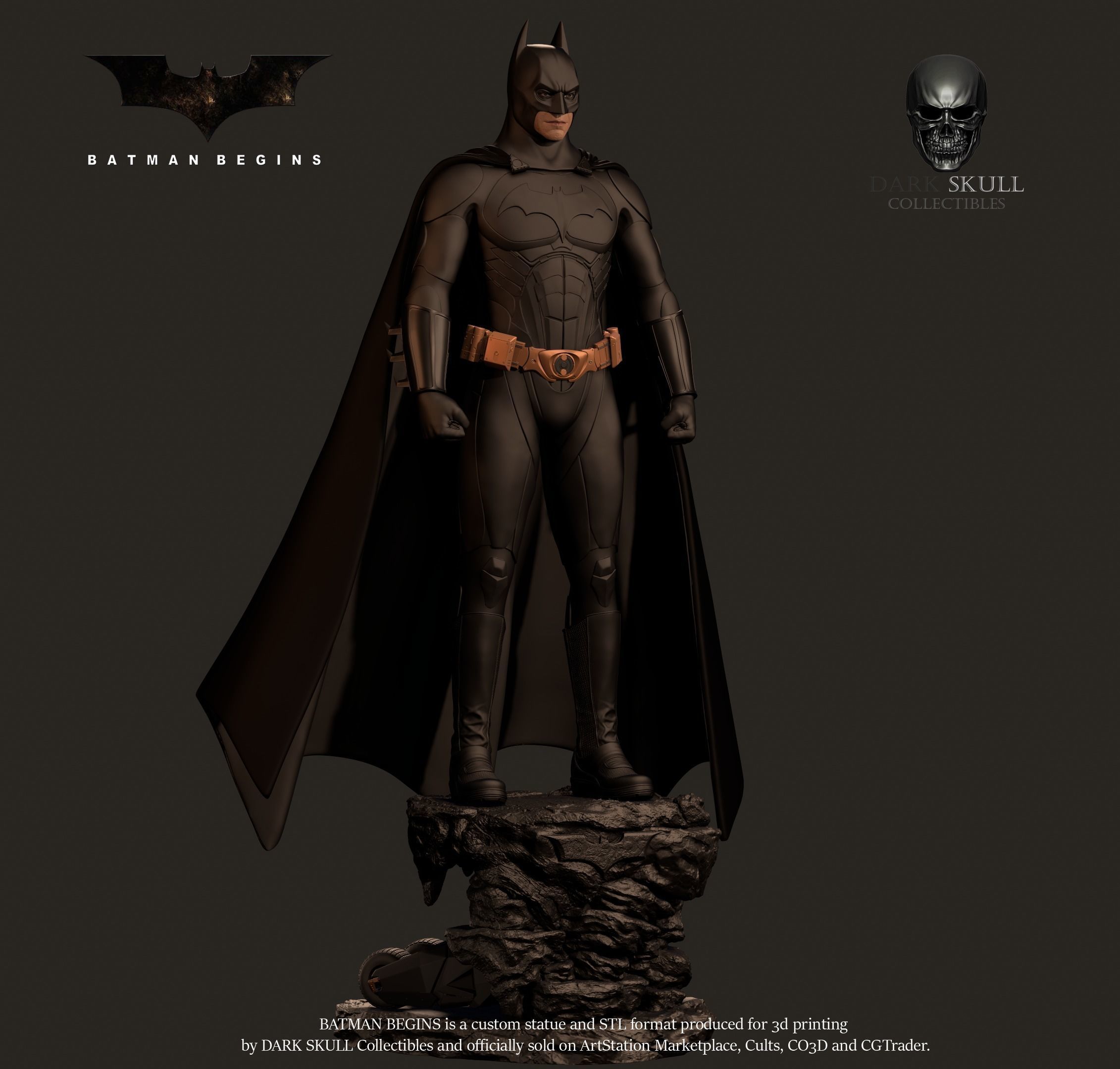 BATMAN BEGINS STL 3D print model_11
