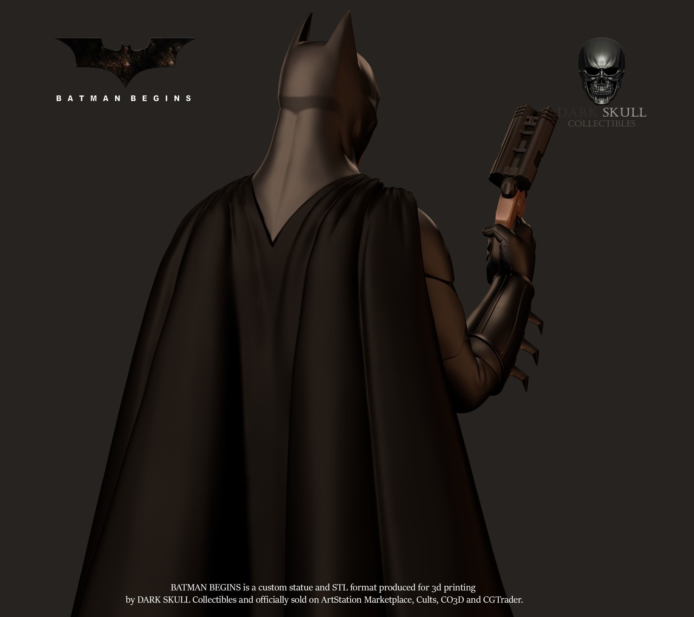 BATMAN BEGINS STL 3D print model_3
