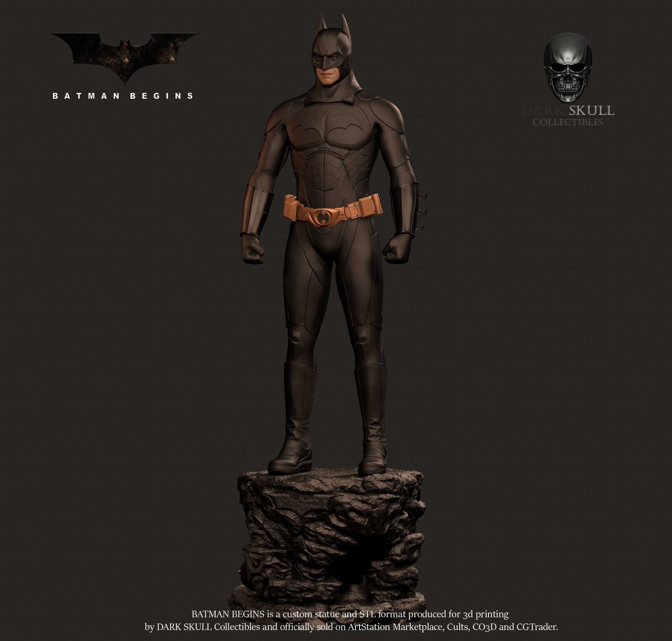 BATMAN BEGINS STL 3D print model_23