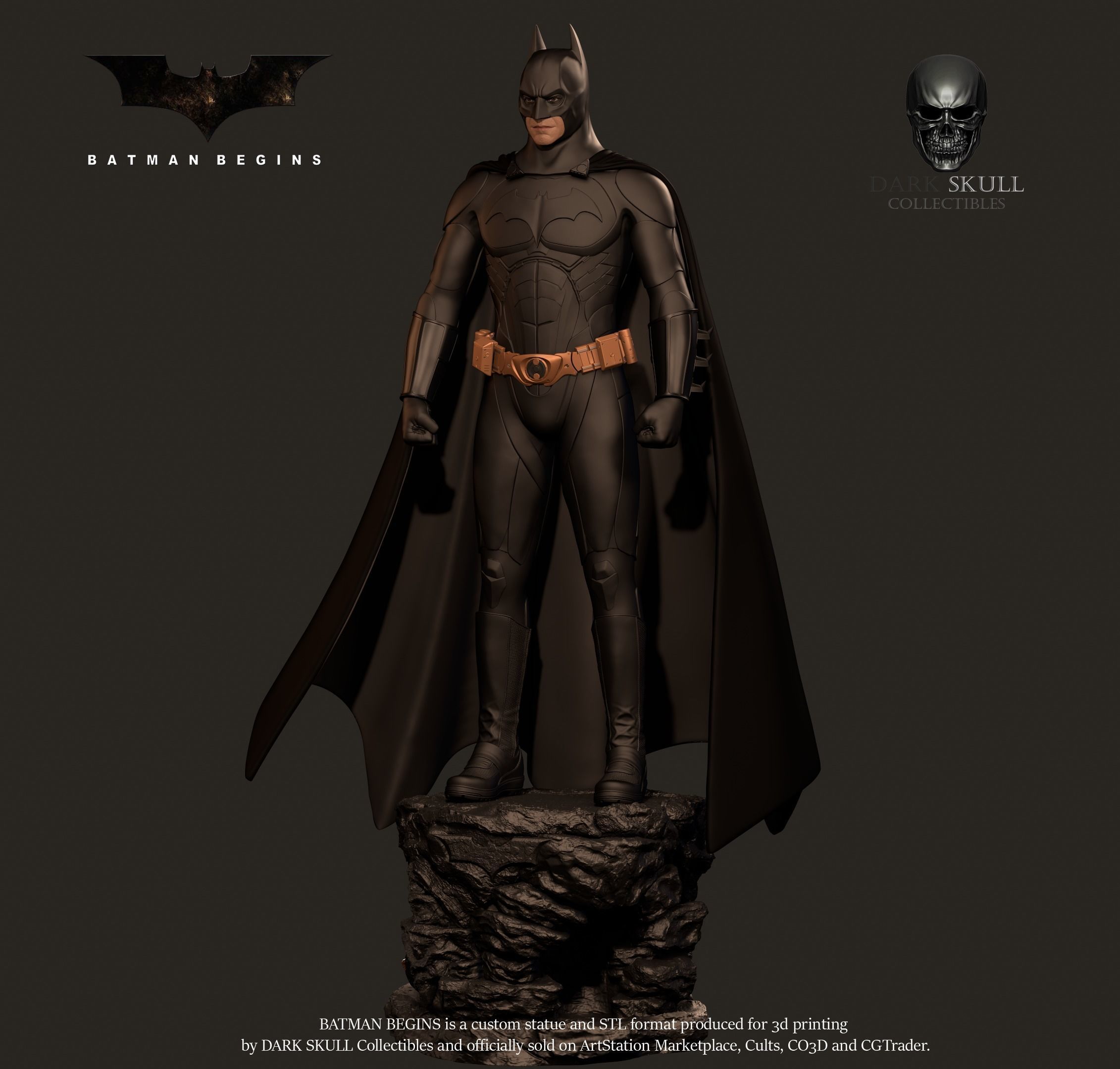 BATMAN BEGINS STL 3D print model_9