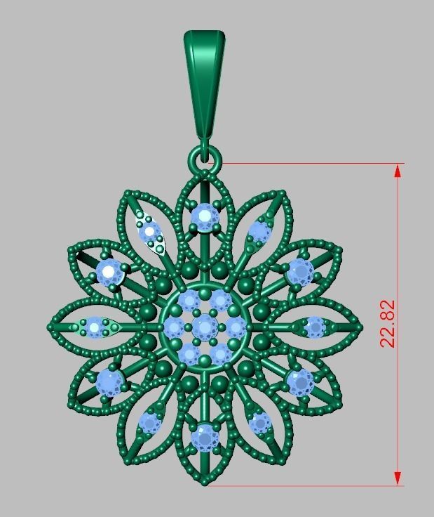 Pendant Model 3D 0204 printable model-11 3D print model_12