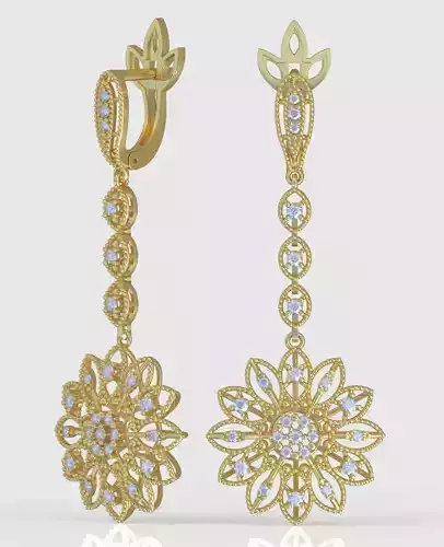 Earring 3D model 3D printable model 0227