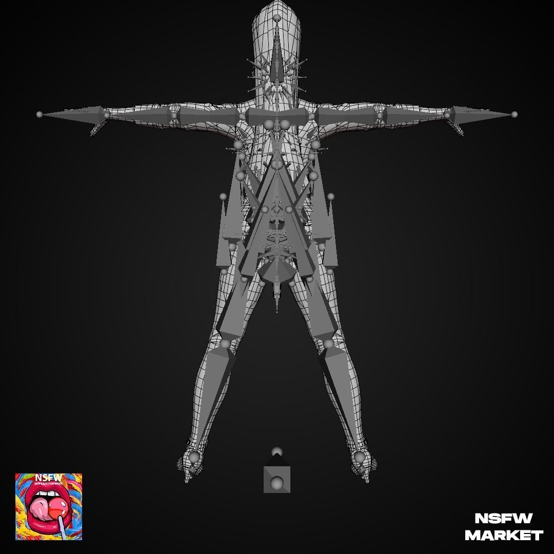 EXCLUSIVE EDITION RIGGED CHARACTER MOMIJI - SECRET CLASS Low-poly 3D model_26