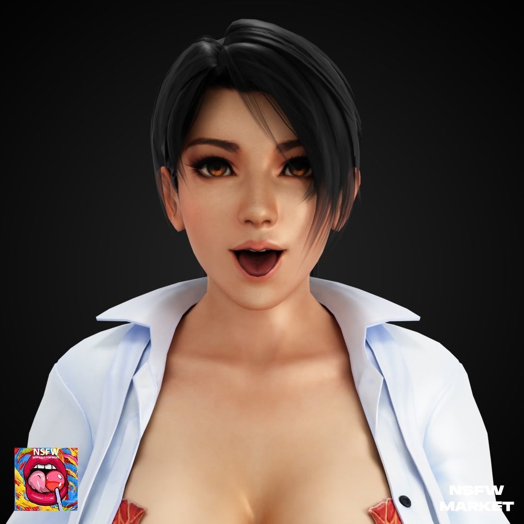 EXCLUSIVE EDITION RIGGED CHARACTER MOMIJI - SECRET CLASS Low-poly 3D model_1