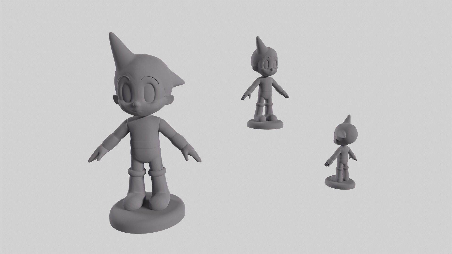 Astro boy boots and figure printable 3D print model_5