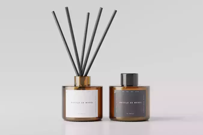 Reed Diffuser Bottle Low-poly 3D model