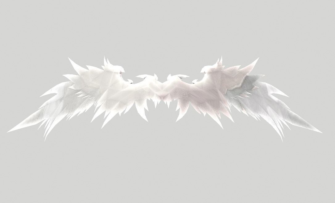Angel Wing Low-poly 3D model_10