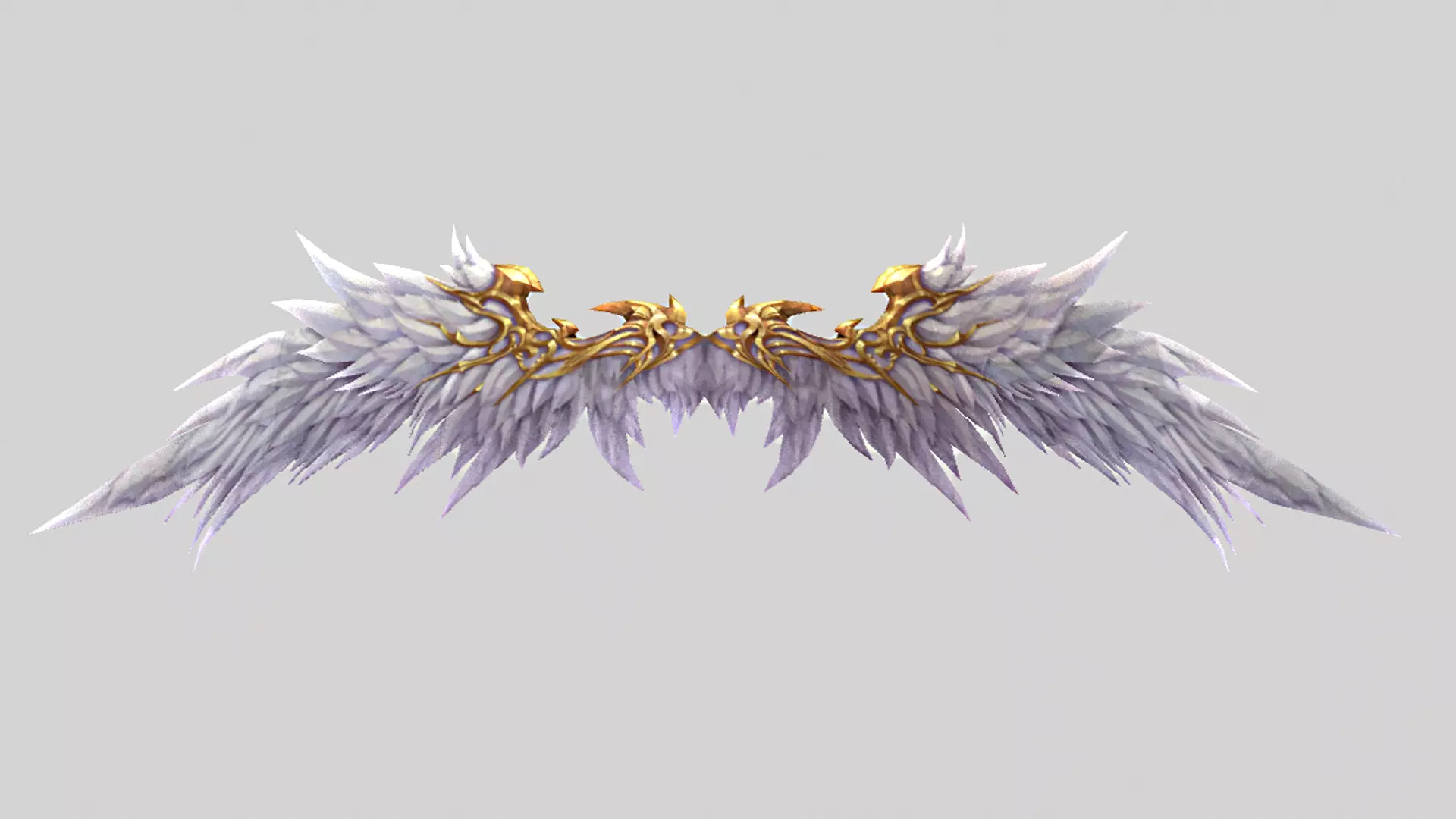 Angel Wing Low-poly 3D model_0