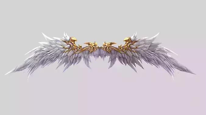 Angel Wing Low-poly 3D model