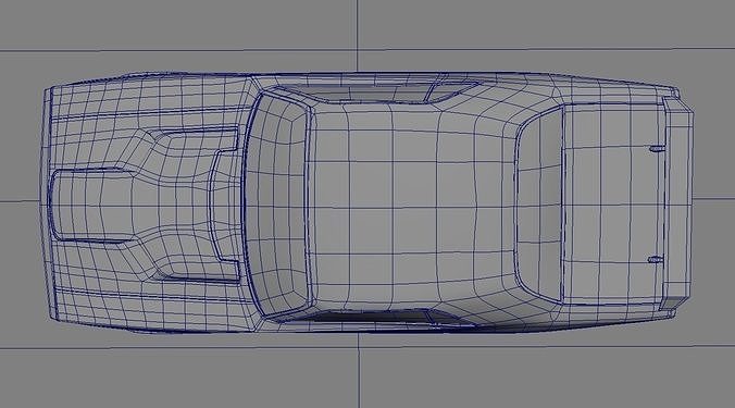 70s Dodge Challenger  3D model 6