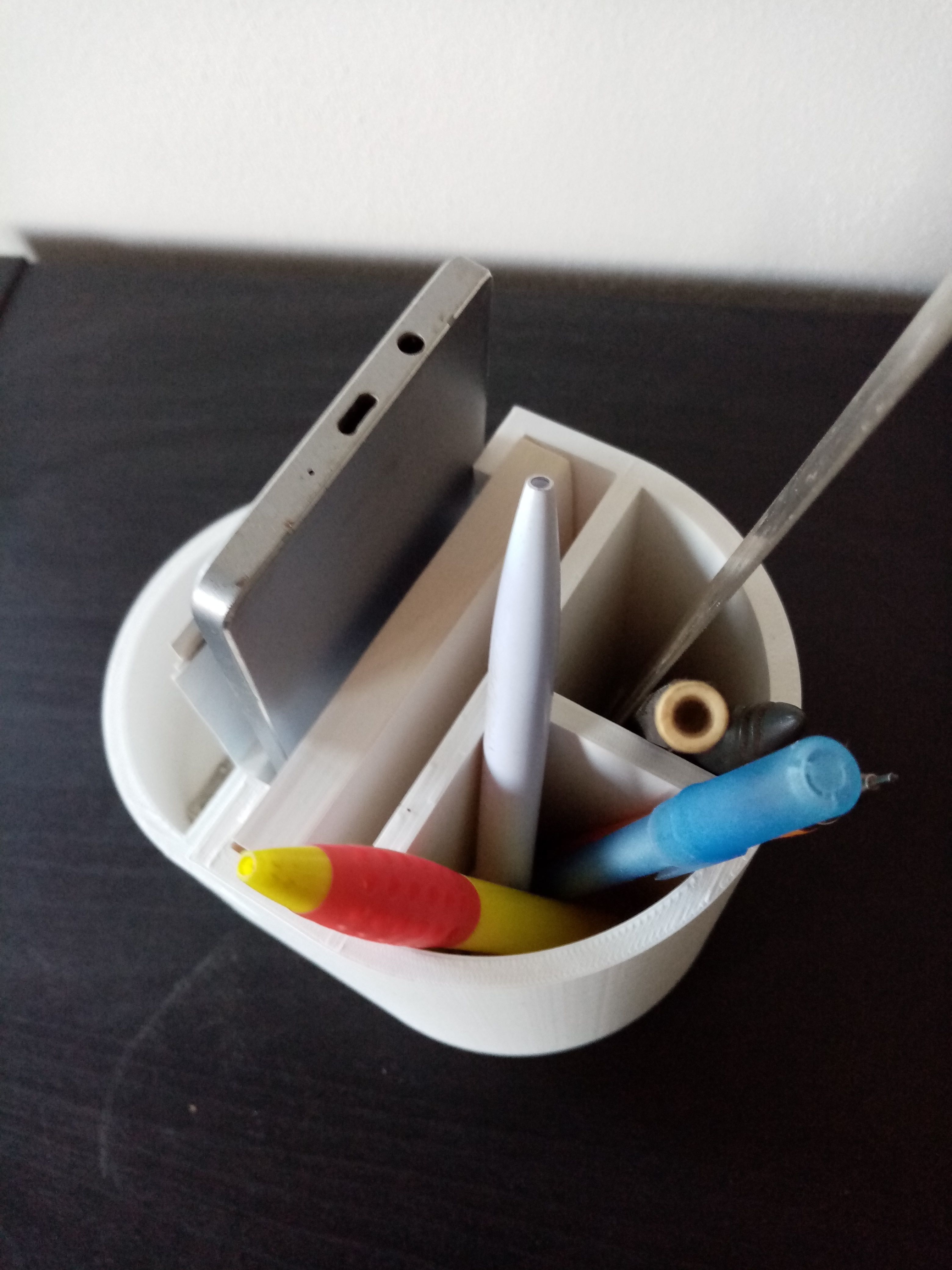 Pencil paper phone holder easy print 3D print model_13