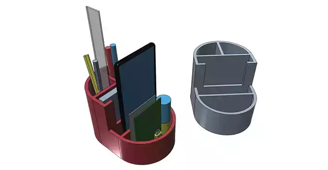 Pencil paper phone holder easy print